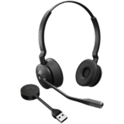 Attēls no Jabra Engage 55 Headset Wireless Head-band Office/Call center Black, Titanium