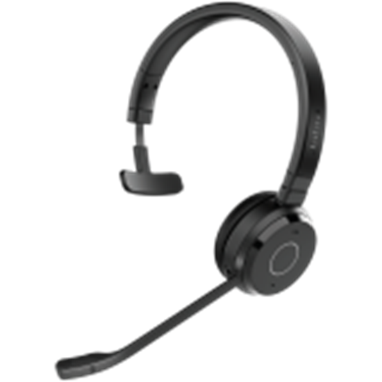 Picture of Jabra Evolve 65 TE Austiņas Vadu & Bezvadu Birojs / zvanu centrs USB Type-A Bluetooth Melns