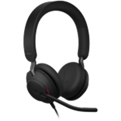 Изображение Jabra Evolve2 40 SE Headset Wired Head-band Calls/Music USB Type-C Black