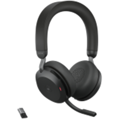 Picture of Jabra Evolve2 75 MS Headset BT Over-Ear black USB-A