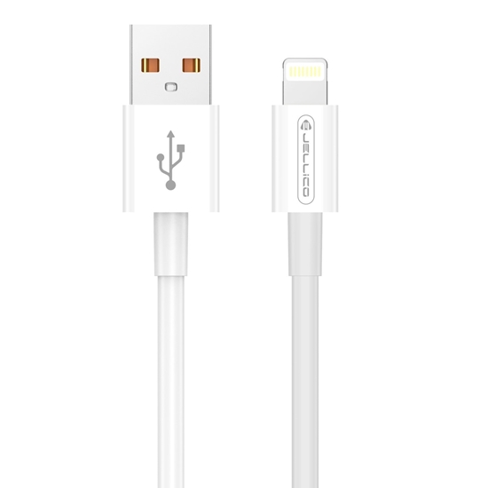 Изображение Jellico B1 Durable-Soft iPhone & iPad Lightning to USB Data & Fast PD 20W Charger Cable 1m White
