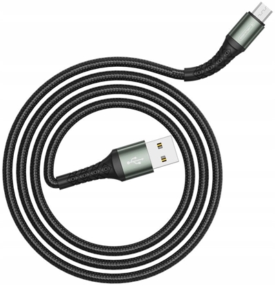 Picture of Kabel USB Jellico USB-A - microUSB 1 m Czarny (6974929201579)