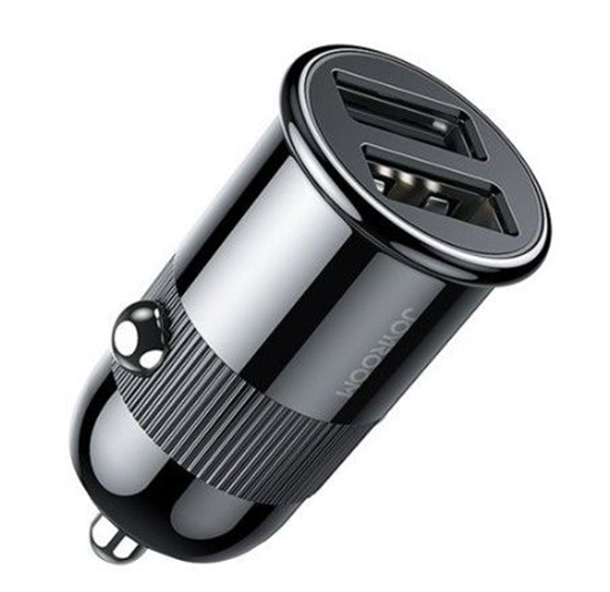 Изображение Joyroom 3,1 A dual port smart car charger (C-A06) Black