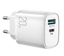 Изображение Joyroom fast charger USB-A QC3.0 / USB-C PD 20W White