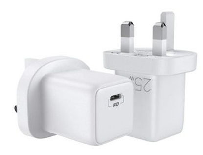 Picture of Joyroom Fast USB Type C Wall Charger 25W 3A UK Plug White