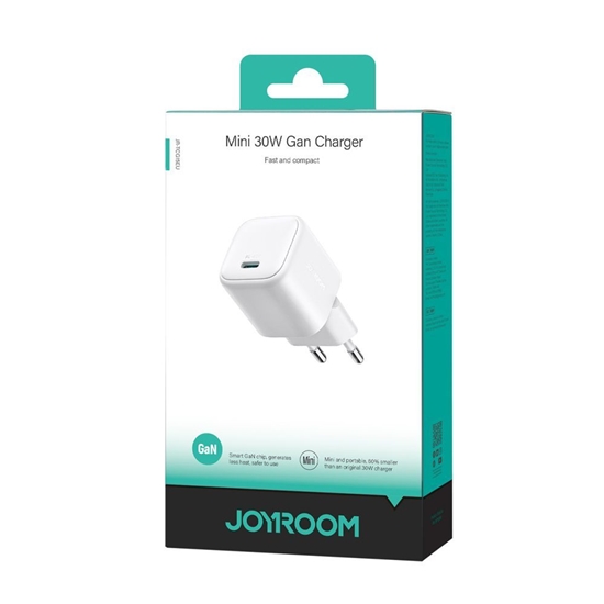 Picture of Joyroom Joyroom JR-TCG15 Mini 30W GaN USB-C Wall Charger - White