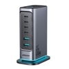 Picture of Joyroom Joyroom JR-TCM02 multi-port GaN charger 65W EU 4x USB-C 2x USB-A - dark gray