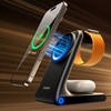Picture of Joyroom Joyroom JR-W15 Wireless Charger 3 in 1 Charging Station with MagSafe - Black
