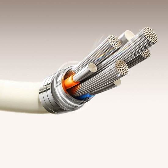 Picture of Joyroom Joyroom S-A53 3A USB-A - USB-C Cable with Fluorescent Tip 1.2m - Beige