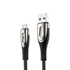 Picture of Joyroom Joyroom Sharp Series S-M411 USB-A / micro USB 3A 2m Cable with Charging Indicator - Black
