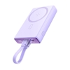 Picture of Joyroom Powerbank Joyroom JR-PBM01 magnetic 10000mAh 20W with stand + Lightning cable - USB-C - purple
