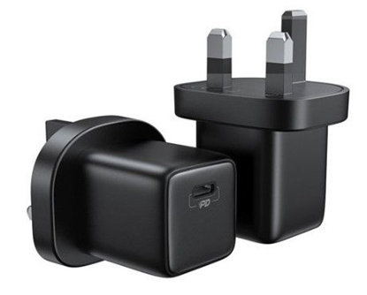 Attēls no Joyroom Small Fast USB Type C PD Charger 25W UK Plug Black