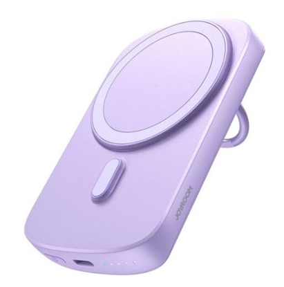 Attēls no Joyroom Universal powerbank 6000mAh Joyroom JR-W030 20W MagSafe with ring and stand Purple