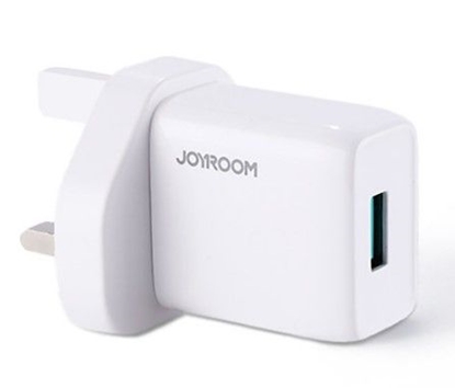 Attēls no Joyroom USB wall charger 2.1 A UK plug (L-1A101) White