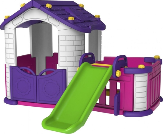 Picture of Joko Domek ogrodowy ze zjedalni i ogródkiem 3w1 dla dzieci fioletowy