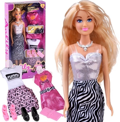 Picture of Jokomisiada Anlily modna Lalka + sukienki buty torebka ZA4303