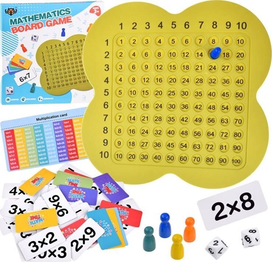 Изображение Jokomisiada Gra edukacyjna matematyczna tablica do nauki tabliczka mnoenia GR0619