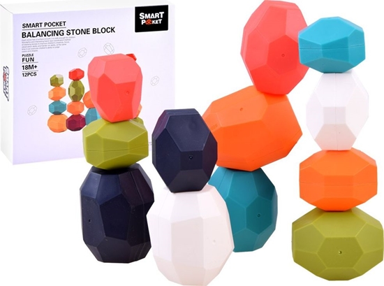 Picture of Jokomisiada Klocki KAMIENIE ukadanka balans piramida ZA3990