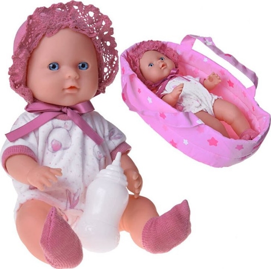 Picture of Jokomisiada Lalka bobas w nosideku laleczka pije i siusia + butelka ZA5155