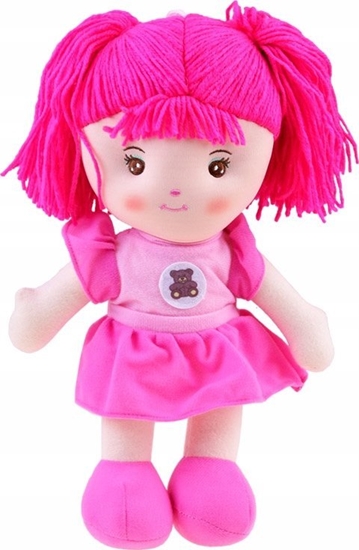 Picture of Jokomisiada Lalka szmaciana Zuzia 33cm w róowej sukni ZA3853