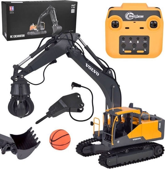 Изображение Jokomisiada Licencjonowana Koparka VOLVO 1:16 Zdalnie sterowana Duo funkcji RC0668