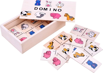 Picture of Jokomisiada Obrazkowe Domino dla dzieci zwierztka ZA2515