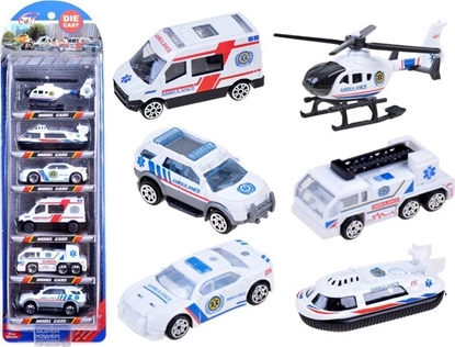 Picture of Jokomisiada Pogotowie zestaw 6szt resoraki metalowe ZA3505