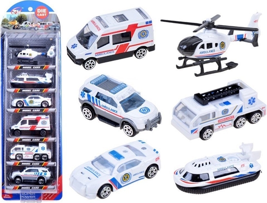 Изображение Jokomisiada Pogotowie zestaw 6szt resoraki metalowe ZA3505