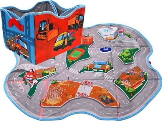 Picture of Jokomisiada Pomysowe PUDEKO na zabawki Mata ULICE 2w1 ZA1675