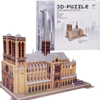 Изображение Jokomisiada Puzzle 3D Katedra Notre-Dame 77-elementów Puzzle przestrzenne Pary ZA5402