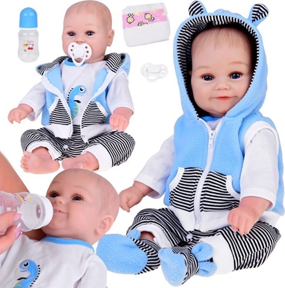 Picture of Jokomisiada Realistyczna Lalka Chopiec 50cm Uroczy bobas gaworzy mieje sie ZA5357