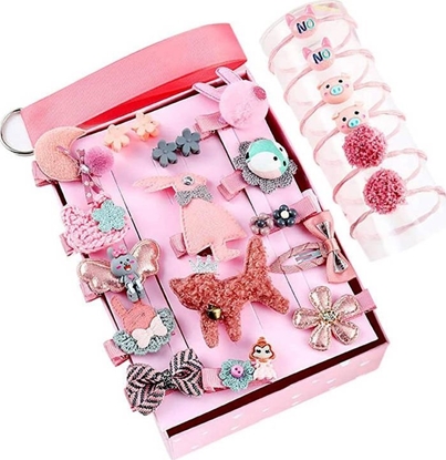 Attēls no Jokomisiada Uroczy zestaw Spinki Gumki do wosów 24ele ZA4383