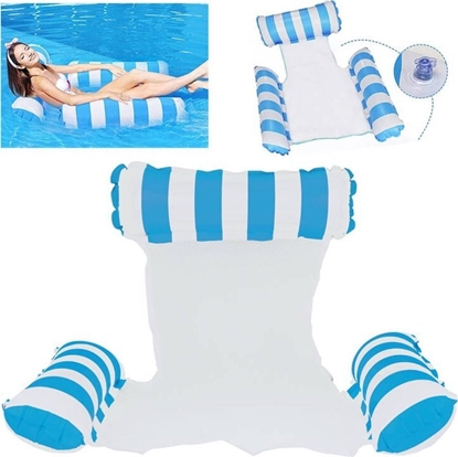 Attēls no Jokomisiada Wygodny Fotel do pywania dmuchany siatka Materac hamak 110x 90 cm SP0767