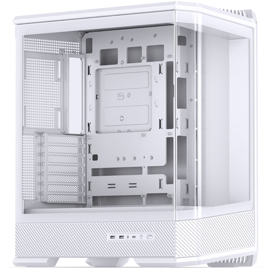 Изображение Jonsbo D400 PC-Gehuse, Midi Tower, ATX, Tempered Glass - wei
