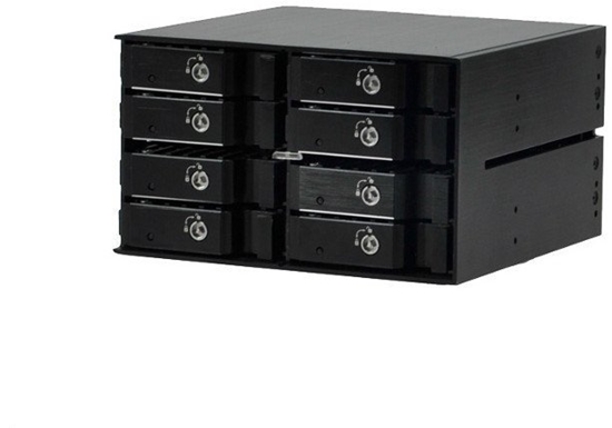 Изображение JOUJYE JJ-1080M-SS 8 X SAS/SATA I II III Gehaeuse fuer Speicherlaufwerke 6.4 cm 2.5 Zoll