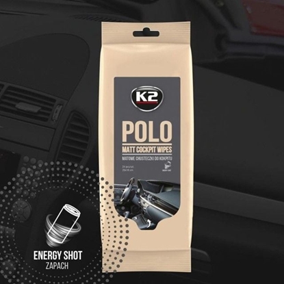 Attēls no K2 Chusteczki do kokpitu K2 Polo Matt Wipes 24 szt.
