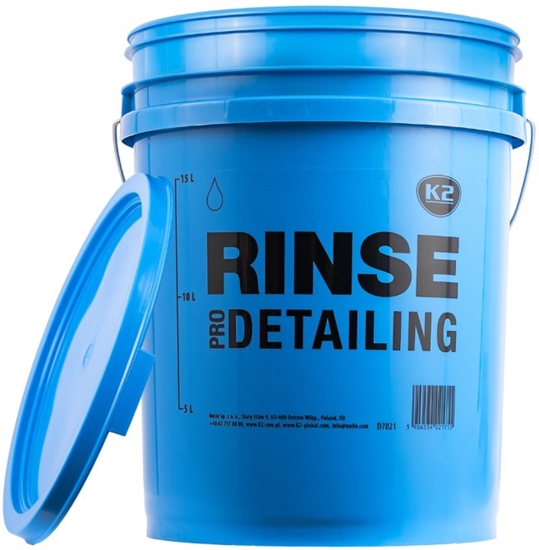 Изображение K2 WIADRO DETAILINGOWE 20 L NIEBIESKIE "RINSE"