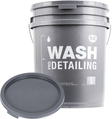 Изображение K2 WIADRO DETAILINGOWE 20 L SZARE "WASH"
