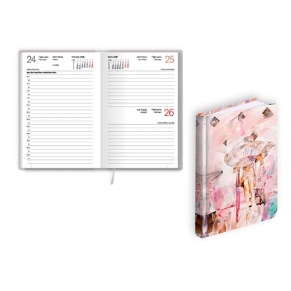 Attēls no Kabatas kalendārs 2026.gadam EKO MONO Flex Light, diena, 98x150 mm, laminētie vāki