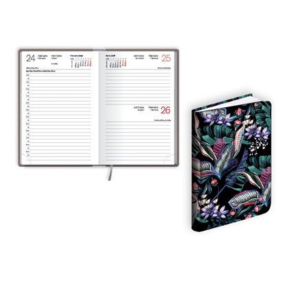 Picture of Kabatas plānotājs 2026.gadam EKO Mono flex Dark, diena, 98x150 mm