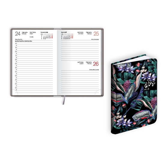 Picture of Kabatas plānotājs 2026.gadam EKO Mono flex Dark, diena, 98x150 mm