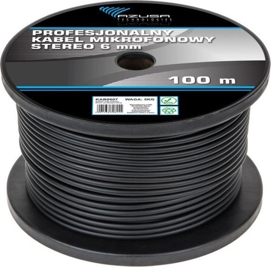 Изображение Kabel Azusa Kabel mikrofonowy stereo 6mm profesjonalny