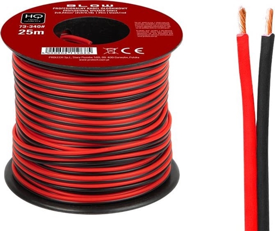 Picture of Kabel Blow 73-340# Przew.gon.2x0,22mm czarno-czerwony 25m