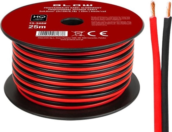 Picture of Kabel Blow 73-348# Przew.gon.2x4,00mm czarno-czerwony 25m