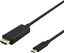 Picture of Kabel Deltaco USB-C - HDMI cable 4K UHD, auksinis plated, 1m, juodas / USBC-HDMI1010-K / R00140019