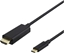 Изображение Kabel Deltaco USB-C - HDMI kabelis DELTACO 4K UHD, paauksuotos jungtys, 2m, juodas / USBC-HDMI1020-K / 00140021