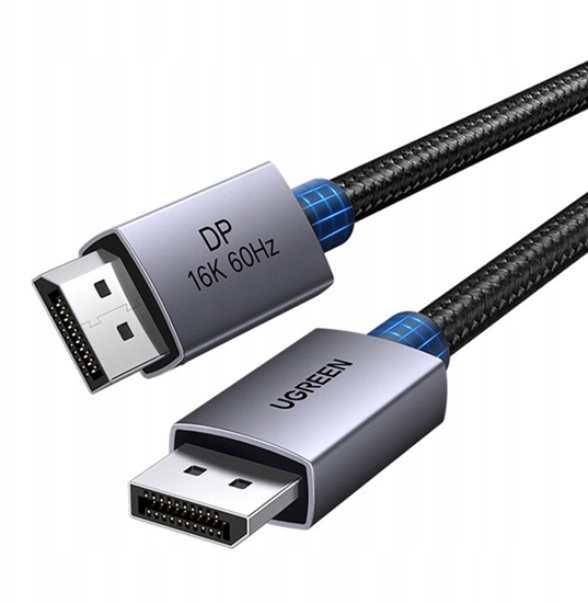 Изображение Kabel DisplayPort Ugreen DP131, 16K 60Hz, 80 Gbps, 2m