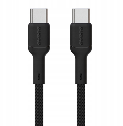 Attēls no Kabel USB Dudao USB-C - USB-C 2 m Czarny (6976625334544)