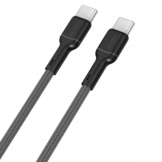 Picture of Kabel USB Dudao USB-C - USB-C 1.2 m Czarny (6976625335008)