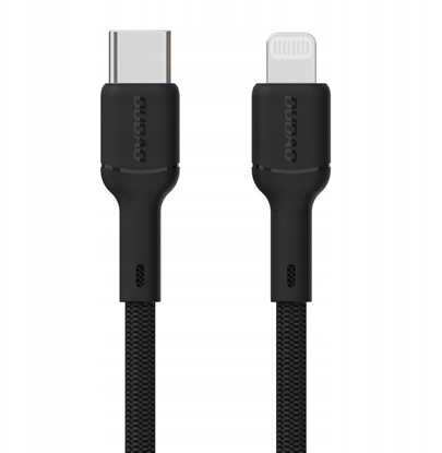 Attēls no Kabel USB Dudao USB-C - Lightning 2 m Czarny (6976625334582)
